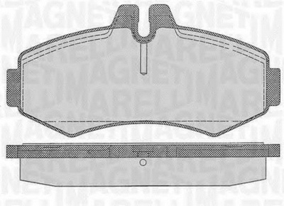MAGNETI MARELLI 363916060327 -  Комплект тормозных колодок, дисковый тормоз